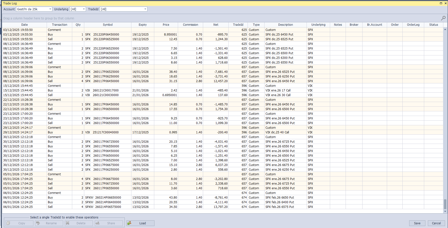 Gestión 25k Trade Log